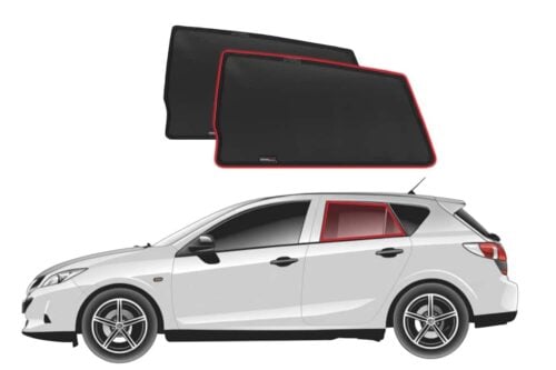 Mazda 3 Hatchback 2nd Generation Car Rear Window Shades (BL; 2009-2013) - Image 1