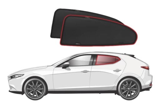 Mazda 3 Hatchback 4th Generation Car Rear Window Shades (BP; 2019-Present) - Image 1