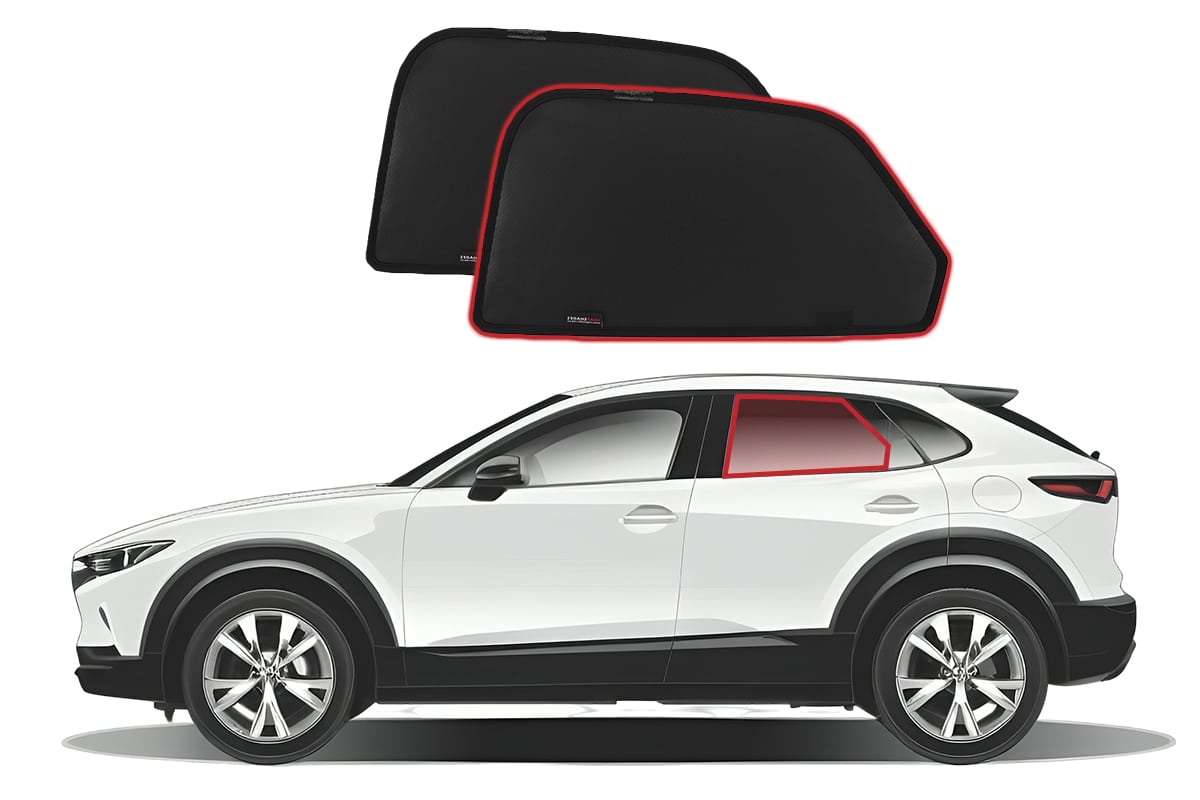 Mazda CX-30 Car Rear Window Snap Shades (2019-Present) - Roof Rack World