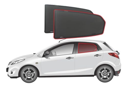 Mazda 2/Demio Hatchback 2nd Generation Car Rear Window Shades (DE; 2007-2014) - Image 1