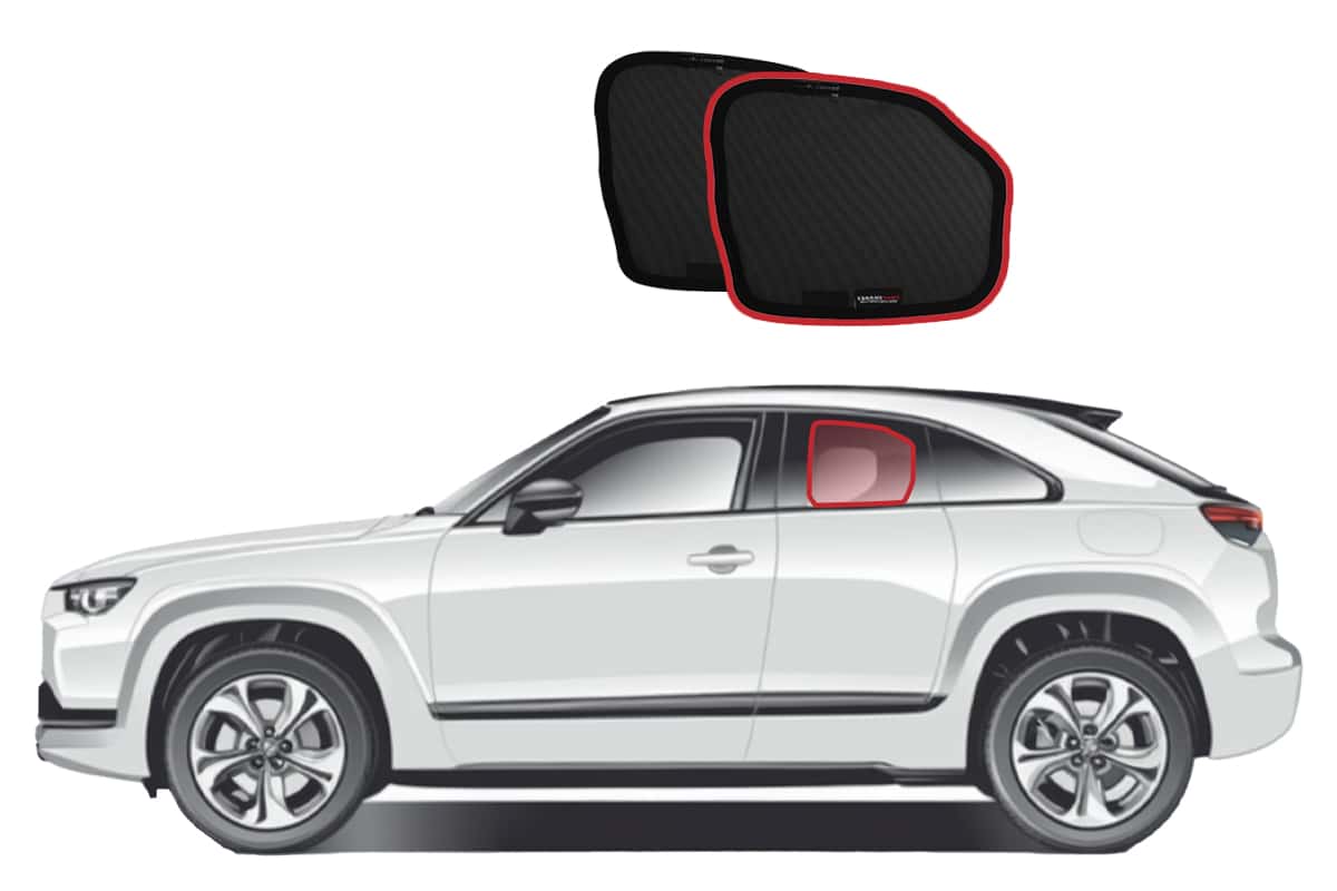 Mazda MX-30 Car Rear Window Snap Shades (DR; 2020-Present) - Roof Rack ...