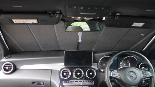 Mercedes-Benz C-Class Sedan/Wagon 4th Generation Front Windscreen Sun Shade (W205; 2014-2021) - Image 3