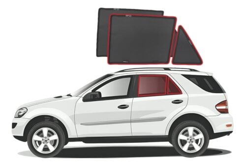 Mercedes-Benz M-Class Car Rear Window Shades (W164; 2005-2011)* - Image 1
