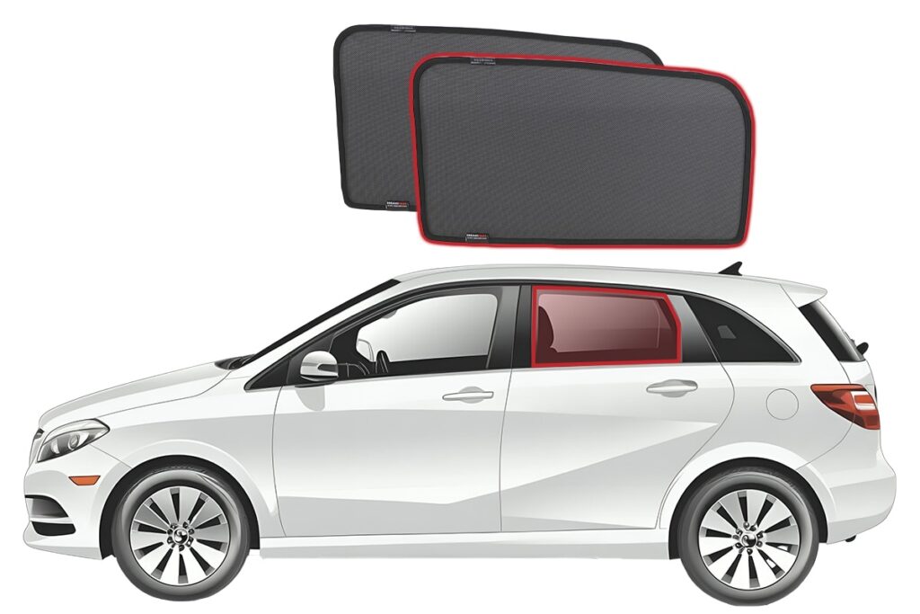 Mercedes-Benz B-Class 2nd Generation Car Rear Window Snap Shades (W246 ...