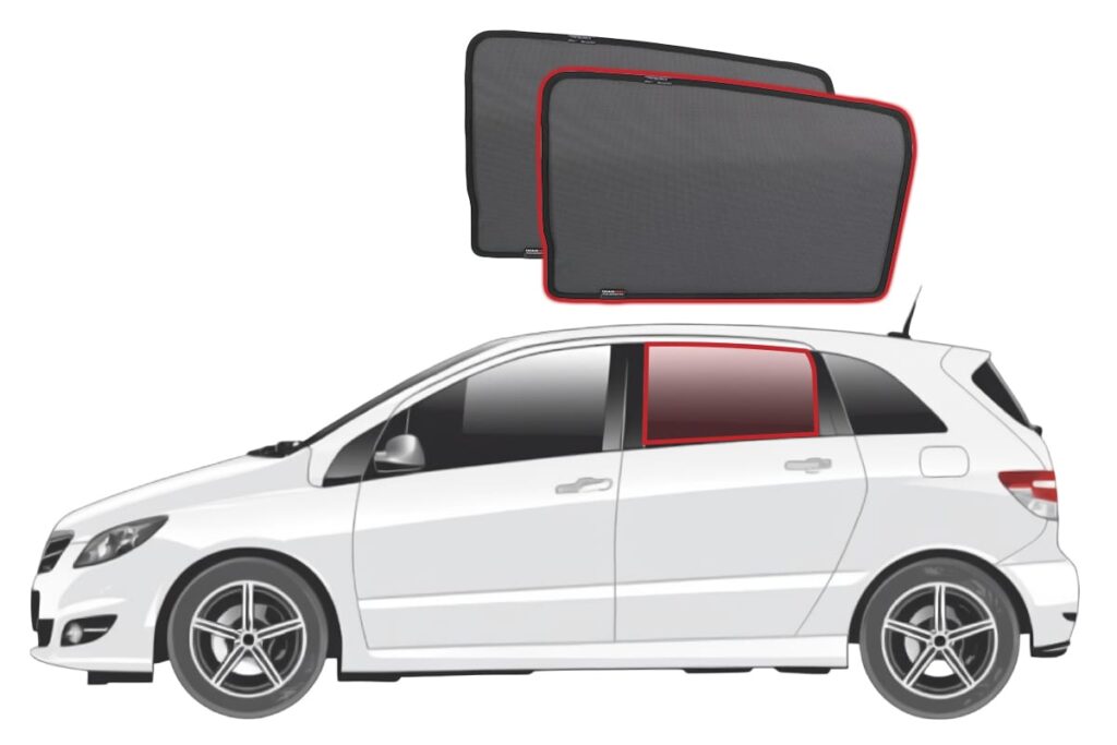 Mercedes-Benz B-Class 1st Generation Car Rear Window Snap Shades (W245 ...