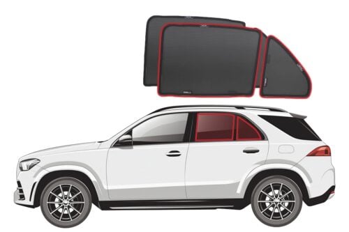 Mercedes-Benz GLE SUV 4th Generation Car Rear Window Shades (W167; 2019-Present)* - Image 1