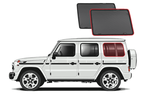 Mercedes-Benz G-Class 2nd Generation Port Window Shades (W463/W465; 2018-Present) - Image 1