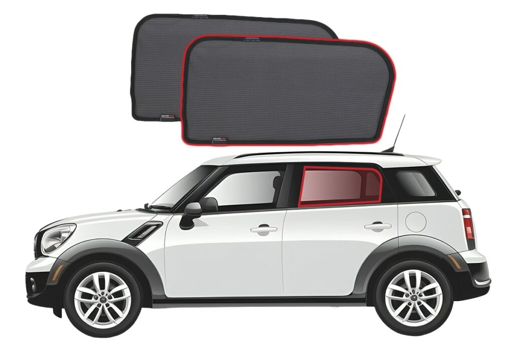 Mini Rear Window Open MINI Countryman 1st Generation Car Rear Window Snap Shades (R60; 2010 ...