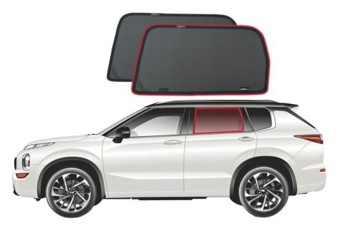 Mitsubishi Outlander 4th Generation Car Rear Window Shades (GN; 2021-Present) - Image 1