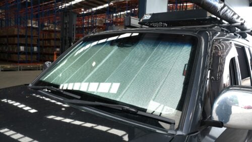 Mitsubishi Pajero 3rd Generation Front Windscreen Sun Shade (V60-/NM- NP; 1999-2007) - Image 4