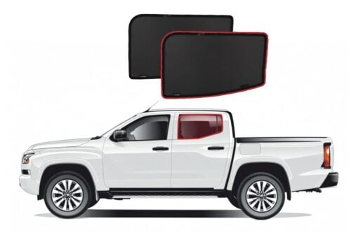Mitsubishi Triton 6th Generation Car Rear Window Shades (LC/MV; 2023-Present)* - Image 1