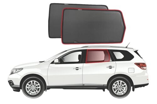 Nissan Pathfinder 4th Generation Car Rear Window Shades (R52; 2013-2021) - Image 1
