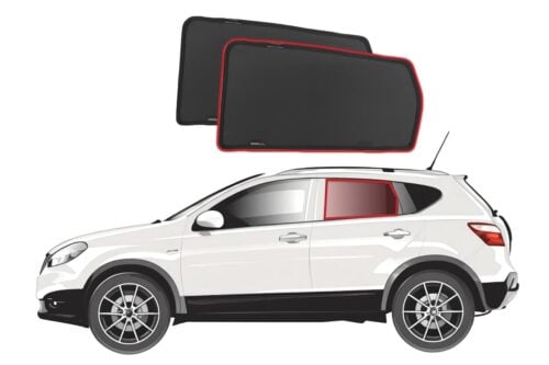 Nissan Dualis/Qashqai Car Rear Window Shades (J10; 2006-2013)* - Image 1