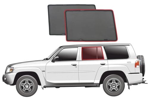 Nissan Patrol 5th Generation Car Rear Window Shades (Y61; 1997-2016)* - Image 1