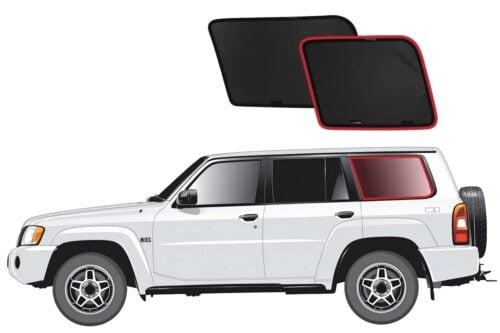 Nissan Patrol 5th Generation (different size Rear Air Vent) Port Window Shades (Y61; 1997-2016)