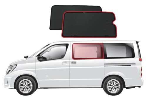 Nissan Elgrand 2nd Generation Car Rear Window Shades (E51; 2002-2010)* - Image 1