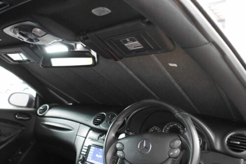 Mercedes-Benz CLK-Class Coupe/Convertible 2nd Generation Front Windscreen Sun Shade (C209/A209; 2001-2009) - Image 3