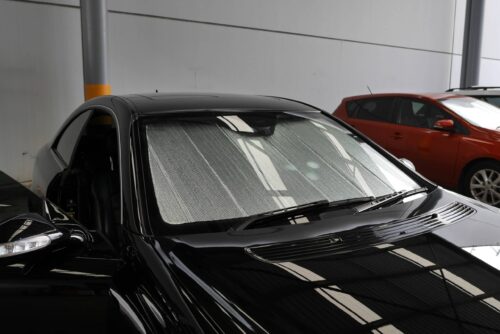 Mercedes-Benz CLK-Class Coupe/Convertible 2nd Generation Front Windscreen Sun Shade (C209/A209; 2001-2009) - Image 2