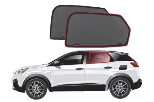 Peugeot 3008 2nd Generation Car Rear Window Shades (P84; 2016-2023) - Image 1