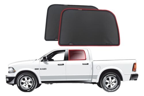 Dodge RAM Classic (DS; 2008-2024) | RAM HD 2500/3500/4500/5500 Crew Cab 4th Generation Car Rear Window Shades Shades (DJ; 2008-2019)*