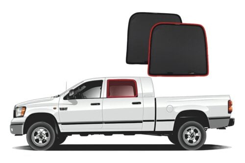 Dodge RAM Classic (DS; 2008-Present) | RAM HD 2500/3500/4500/5500 Quad Cab 4th Generation Car Rear Window Shades (DJ; 2008-2019)*