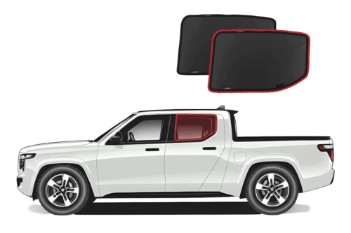 Rivian R1T Car Rear Window Shades (2022-Present)* - Image 1