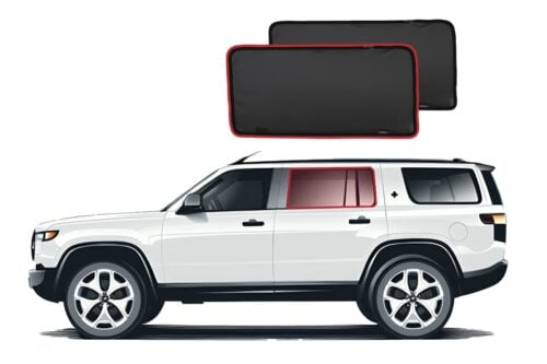 Rivian R1S Car Rear Window Shades (2022-Present)* - Image 1