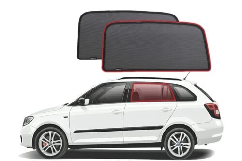Skoda Fabia Wagon 2nd Generation Car Rear Window Shades (5J; 2007-2015) - Image 1