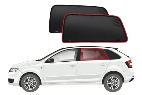 Skoda Rapid Hatchback Car Rear Window Shades (NH; 2012-2021) - Image 1