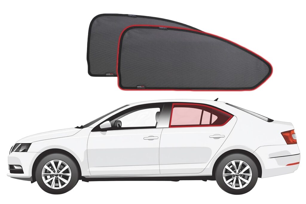 Skoda Octavia Liftback 3rd Generation Car Rear Window Snap Shades (5E ...