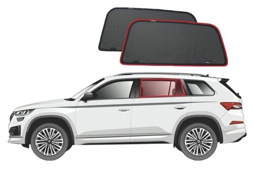 Skoda Kodiaq 1st Generation Car Rear Window Shades (2016-2024) - Image 1