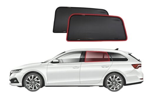Skoda Octavia Wagon 4th Generation Car Rear Window Shades (NX4; 2019-Present) - Image 1
