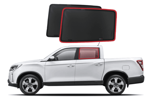 Ssangyong Musso Car Rear Window Shades (Q200; 2018-Present)* - Image 1
