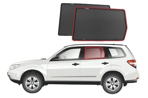 Subaru Forester 3rd Generation Car Rear Window Shades (SH; 2008-2013) - Image 1