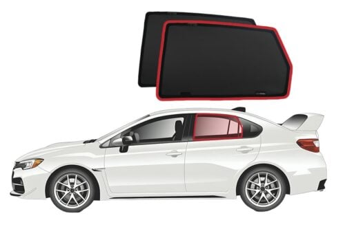 Subaru Impreza Sedan 3rd Generation Car Rear Window Shades (GE/GV; 2007-2014) - Image 1