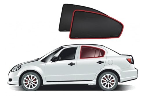 Suzuki SX4 Sedan 1st Generation Car Rear Window Shades (GY/EY/RW; 2006-2013) - Image 1