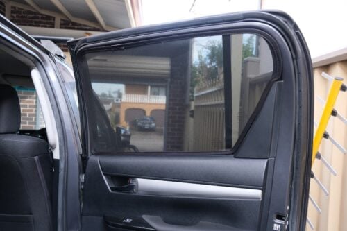 Toyota Hilux 8th Generation | TruckMasters OX Car Rear Window Shades (AN120/AN130; 2015-Present) - Image 5