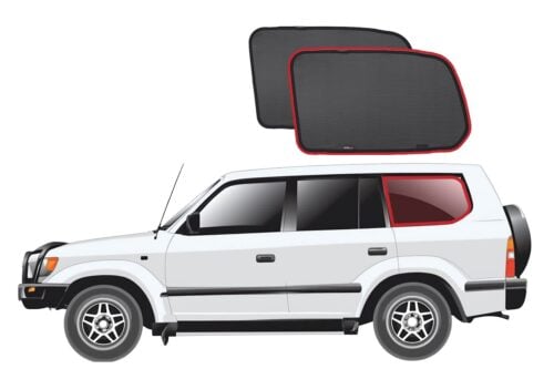 Toyota Landcruiser 100/105 Series | Lexus LX Port Window Shades (Without Latch) (J100/J105; 1998-2007)