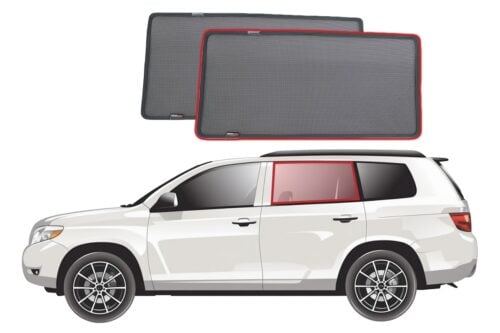 Toyota Kluger/Highlander 2nd Generation Car Rear Window Shades (XU40; 2007-2013)