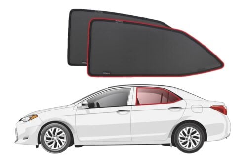 Toyota Corolla Sedan 11th Generation Car Rear Window Shades (E170; 2013-2019)