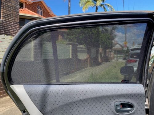 Toyota Yaris/Vitz Hatchback 2nd Generation Car Rear Window Shades (XP90; 2006-2011) - Image 2