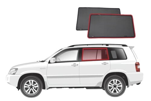 Toyota Kluger/Highlander 1st Generation Car Rear Window Shades (XU20; 2000-2007) - Image 1