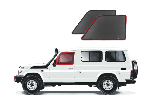 Toyota LandCruiser 70 Series Troop Carrier/Single Cab Ute Front Door Car Window Shades (75/78 Series; 1984-Present)