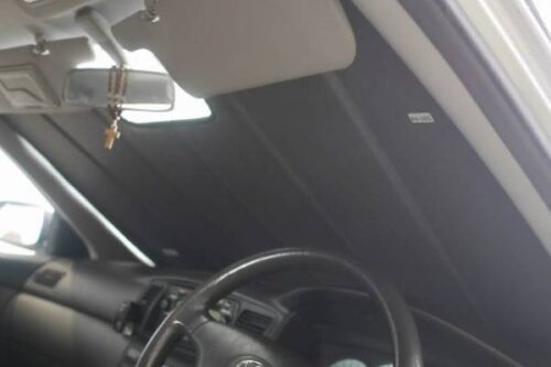 Toyota Corolla Hatchback/Sedan/Wagon 9th Generation Front Windscreen Sun Snap Shades (E120- E130; 2000-2007) - Image 3