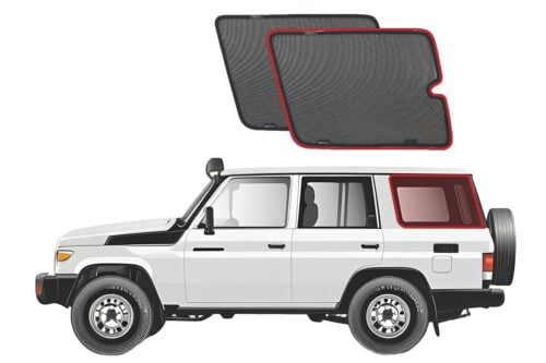 Toyota LandCruiser 70 Series SUV Port Window Shades (76 Series; 1984-Present)