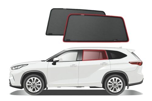 Toyota Kluger/Highlander 4th Generation Car Rear Window Shades (XU70; 2019-Present)