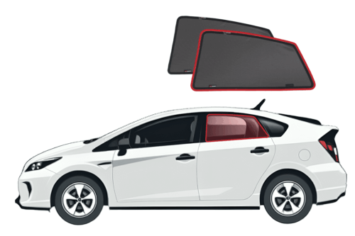 Toyota Prius Hatchback 3rd Generation Car Rear Window Shades (XW30; 2010-2015)