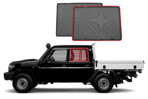 Toyota LandCruiser 70 Series Car Rear Window Shades (76/79 Series; 1984-Present) - Image 2