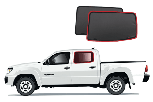 Toyota Tacoma Double Cab 2nd Generation Car Rear Window Shades (2005-2015)*