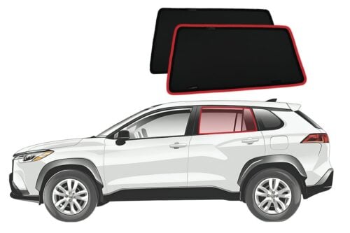 Toyota Corolla Cross Car Rear Window Shades (XG10; 2020-Present) - Image 1